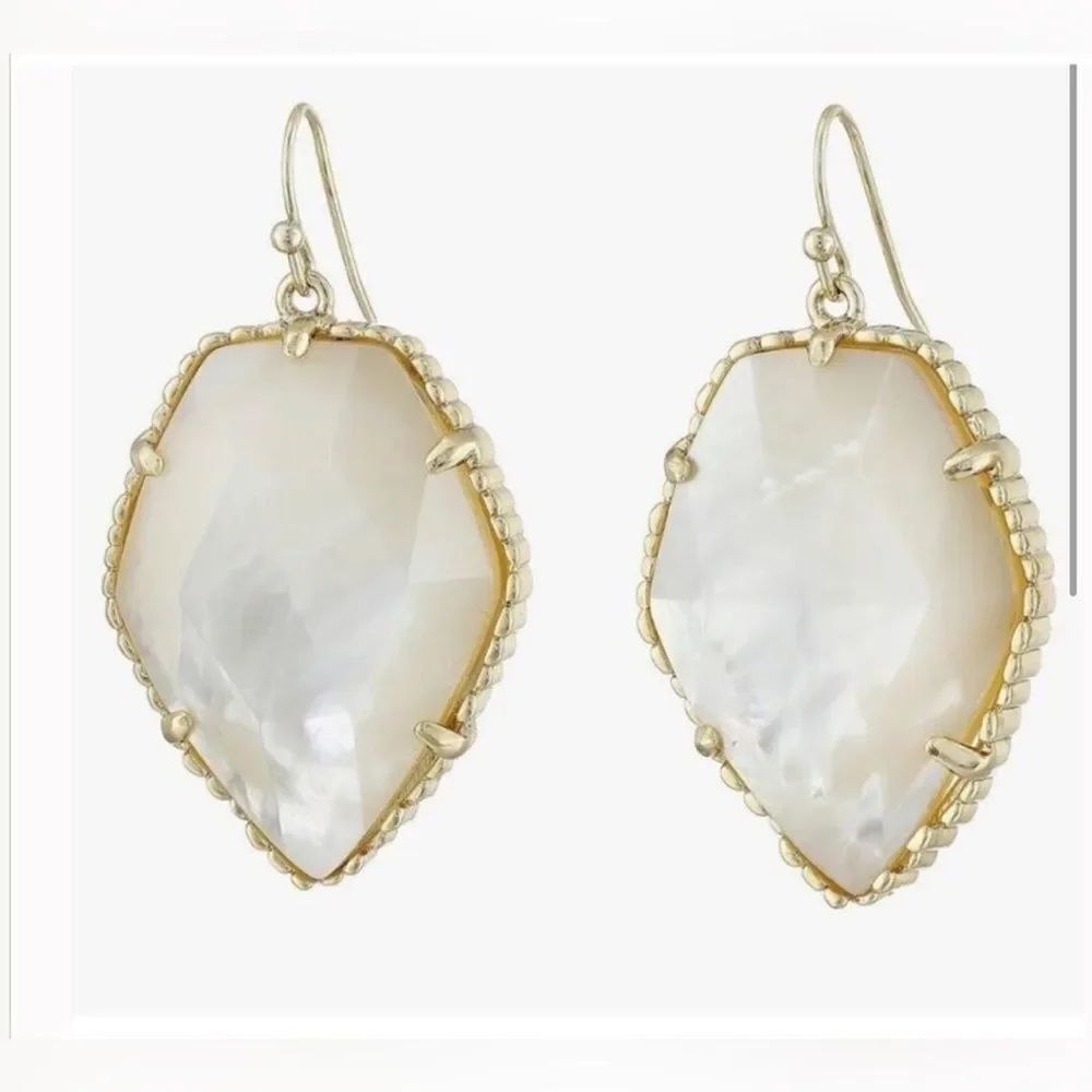 KENDRA SCOTT Corley Dichroic Glass Drop Earrings EUC